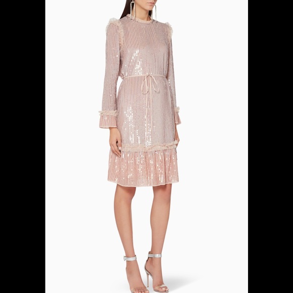 Pink sparkly Needle&thread dress - Picture 4 of 12